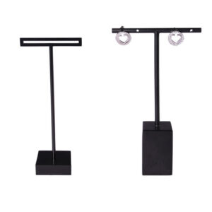 Black Metal Earring Display